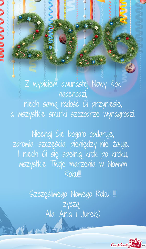 A wszystkie smutki szczodrze wynagrodzi