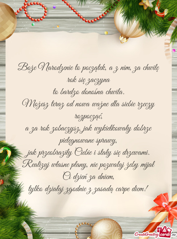 A za rok zobaczysz, jak wykiełkowały dobrze pielęgnowane sprawy