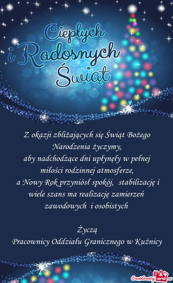 Aby nadchodzące dni upłynęły w pełnej miłości rodzinnej atmosferze