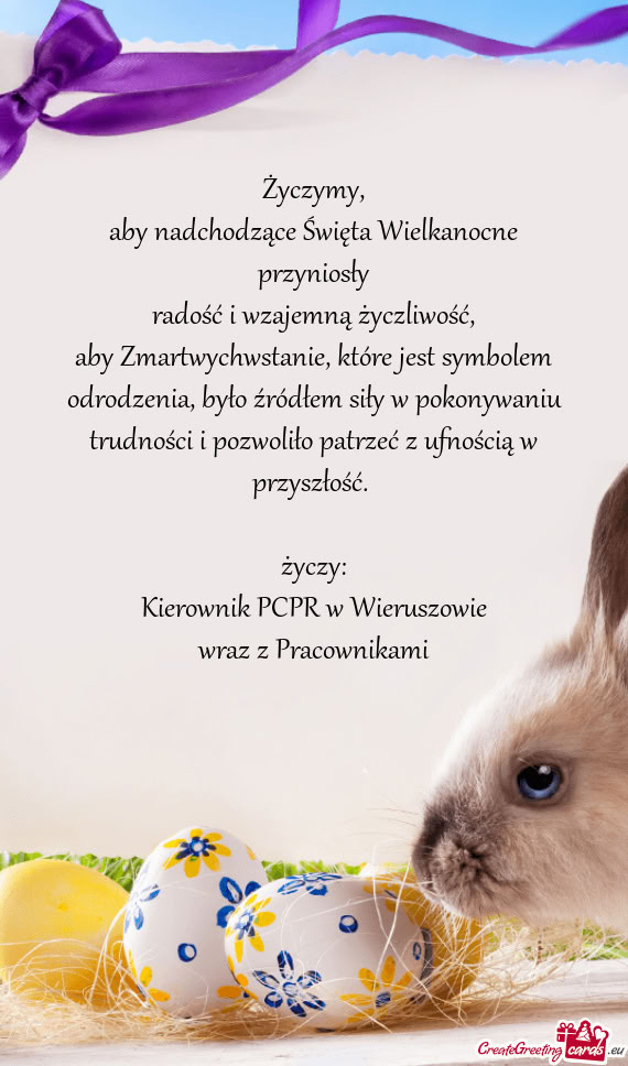 Aby nadchodzące Święta Wielkanocne przyniosły