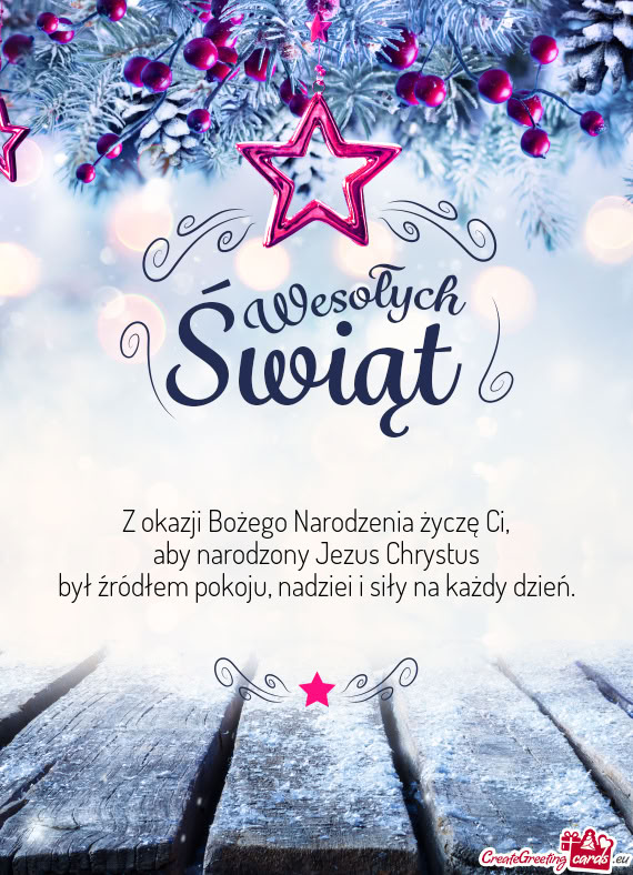 Aby narodzony Jezus Chrystus