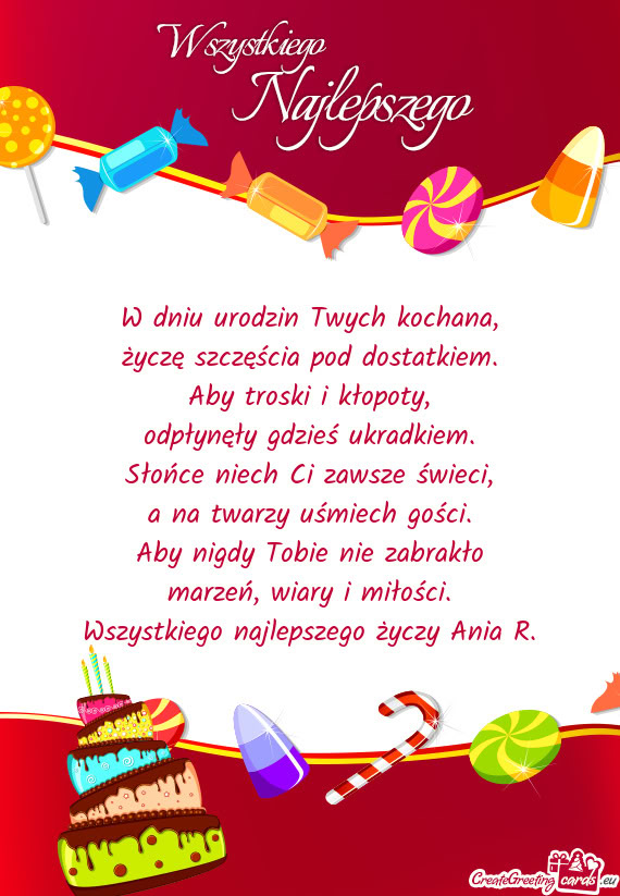 Aby nigdy Tobie nie zabrakło