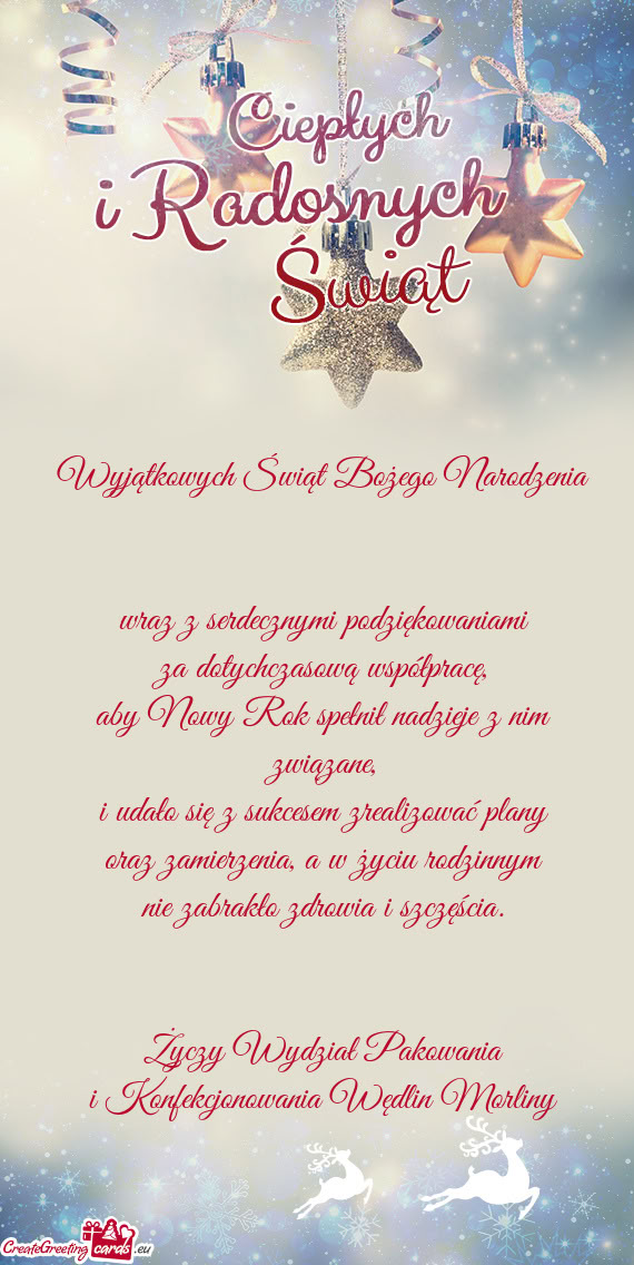 Aby Nowy Rok spełnił nadzieje z nim