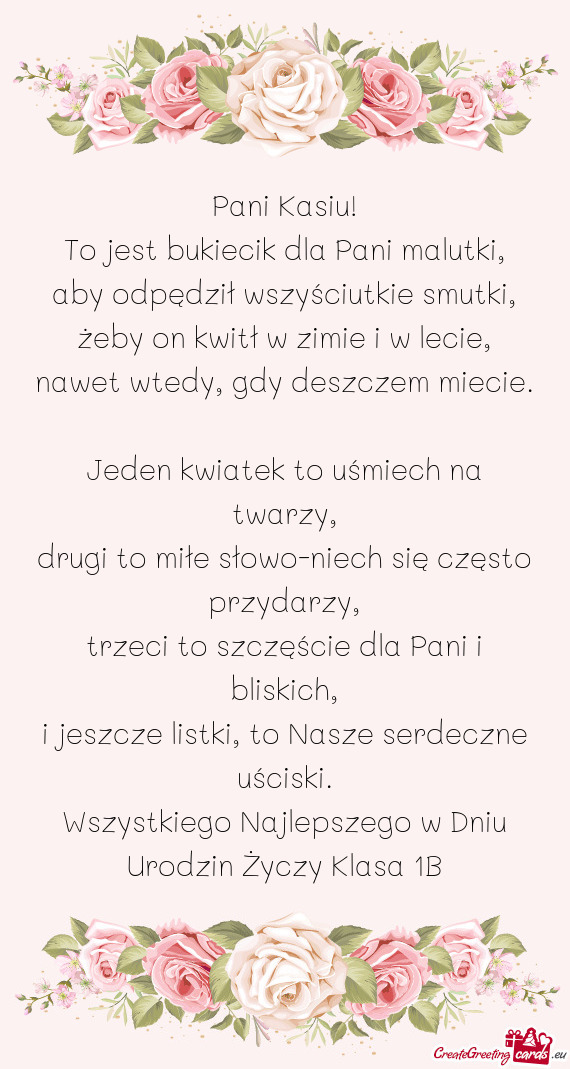 Aby odpędził wszyściutkie smutki