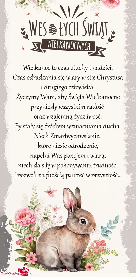 Aby Święta Wielkanocne przyniosły wszystkim radość oraz wzajemną życzliwość
