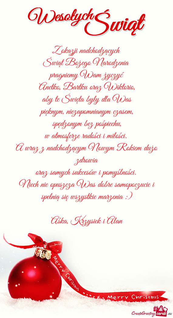 Aby te Święta były dla Was