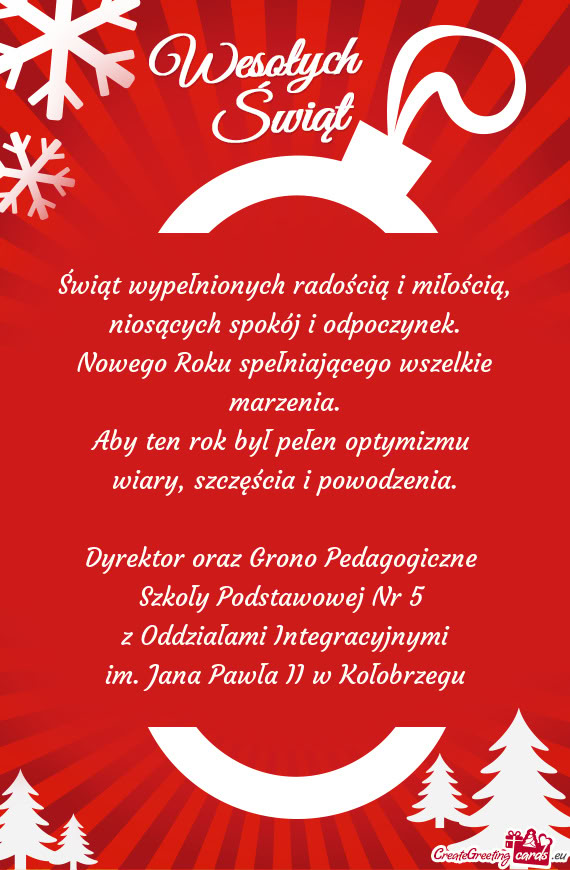 Aby ten rok był pełen optymizmu wiary