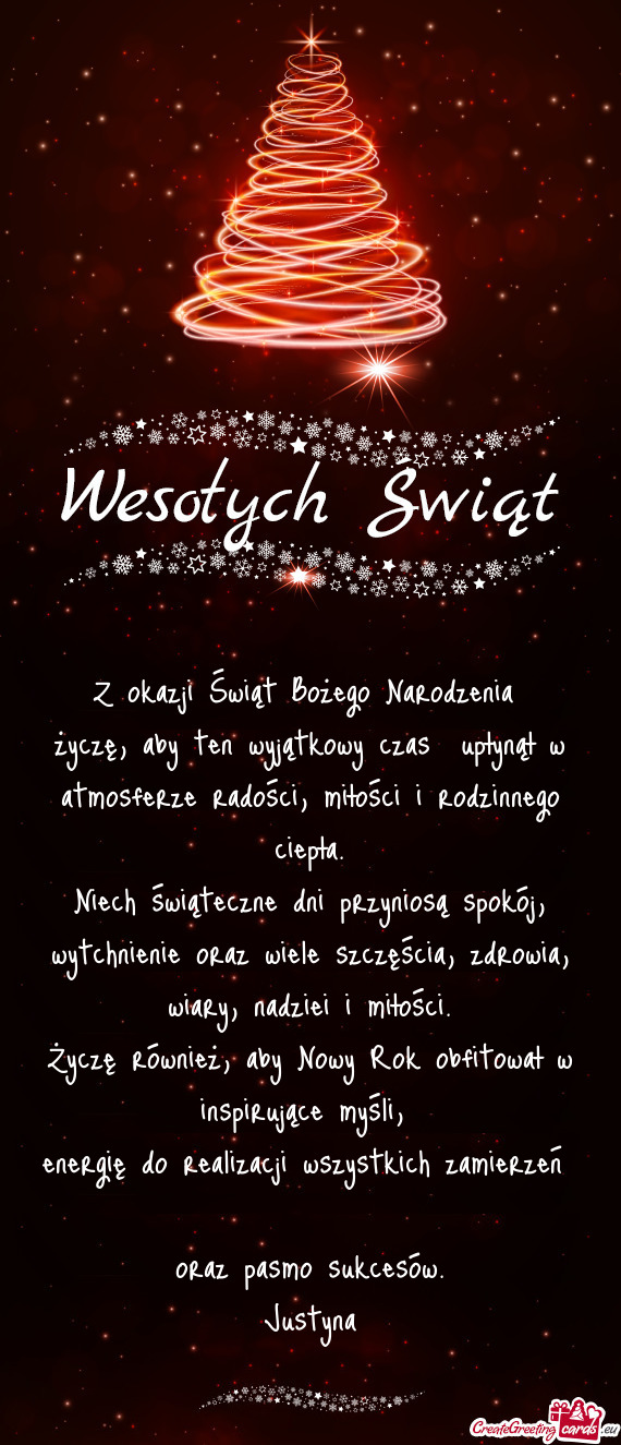 Aby ten wyjątkowy czas upłynął w atmosferze radości