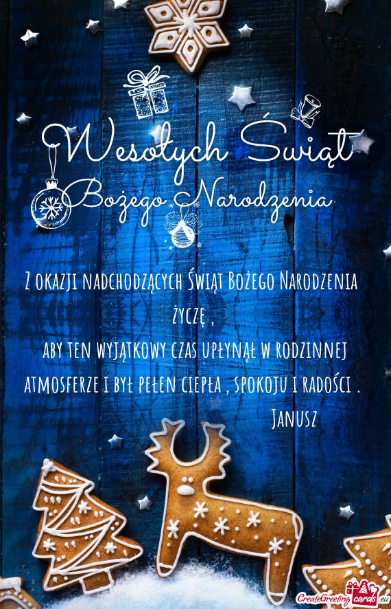 Aby ten wyjątkowy czas upłynął w rodzinnej atmosferze i był p