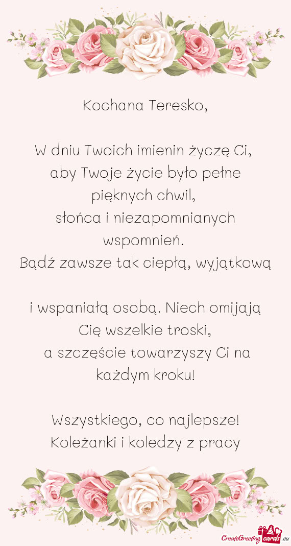 Aby Twoje życie było pełne pięknych chwil