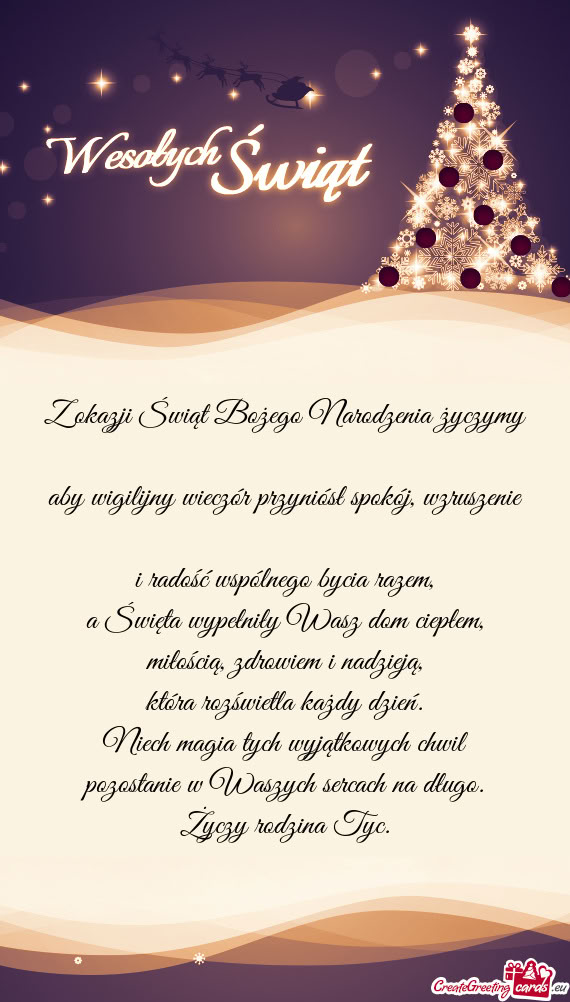 Aby wigilijny wieczór przyniósł spokój, wzruszenie