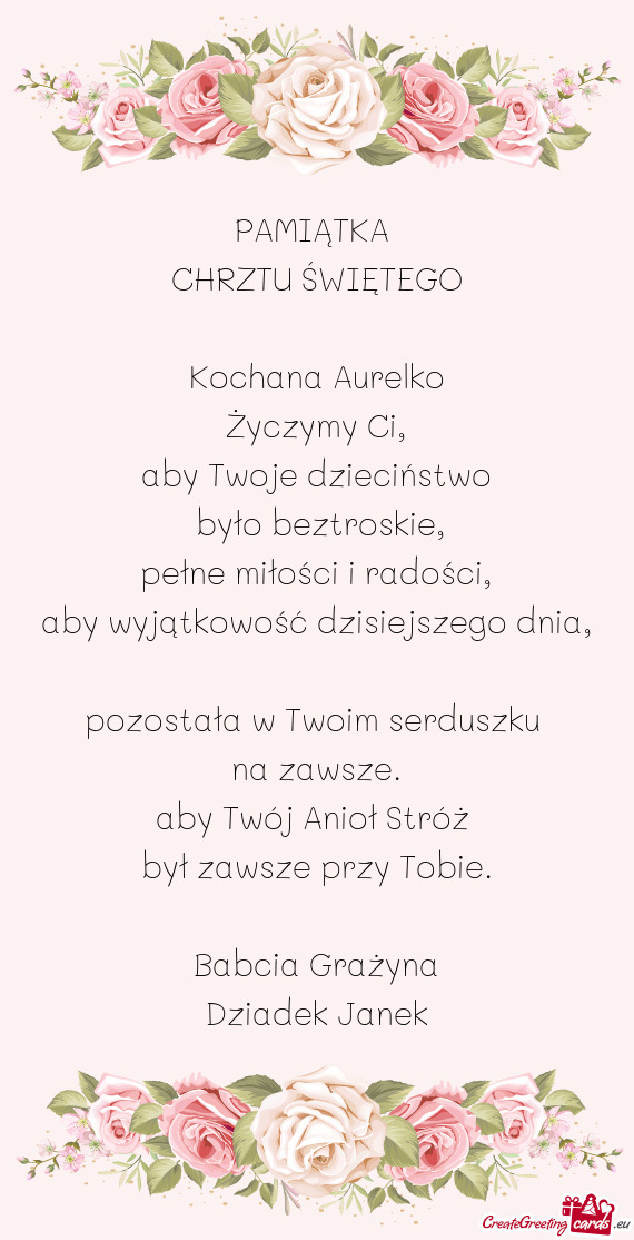 Aby wyjątkowość dzisiejszego dnia