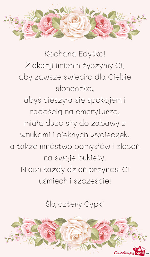 Aby zawsze świeciło dla Ciebie słoneczko