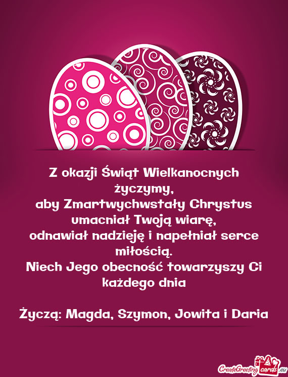 Aby Zmartwychwstały Chrystus umacniał Twoją wiarę