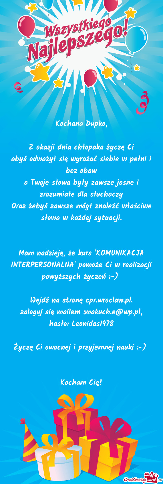 Abyś odważył się wyrażać siebie w pełni i bez obaw