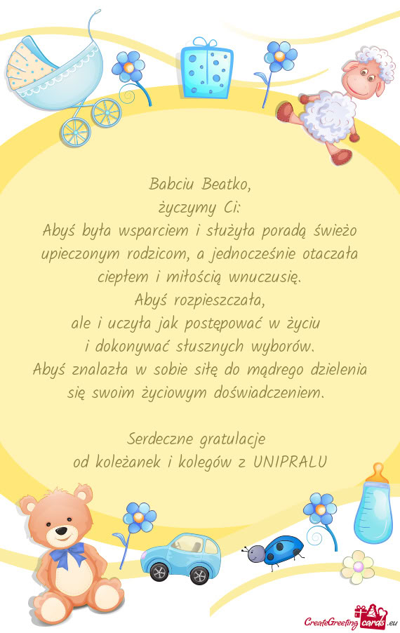 Abyś rozpieszczała