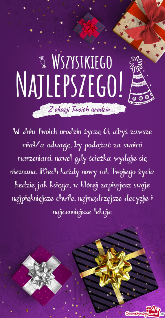 Abyś zawsze miał/a odwagę