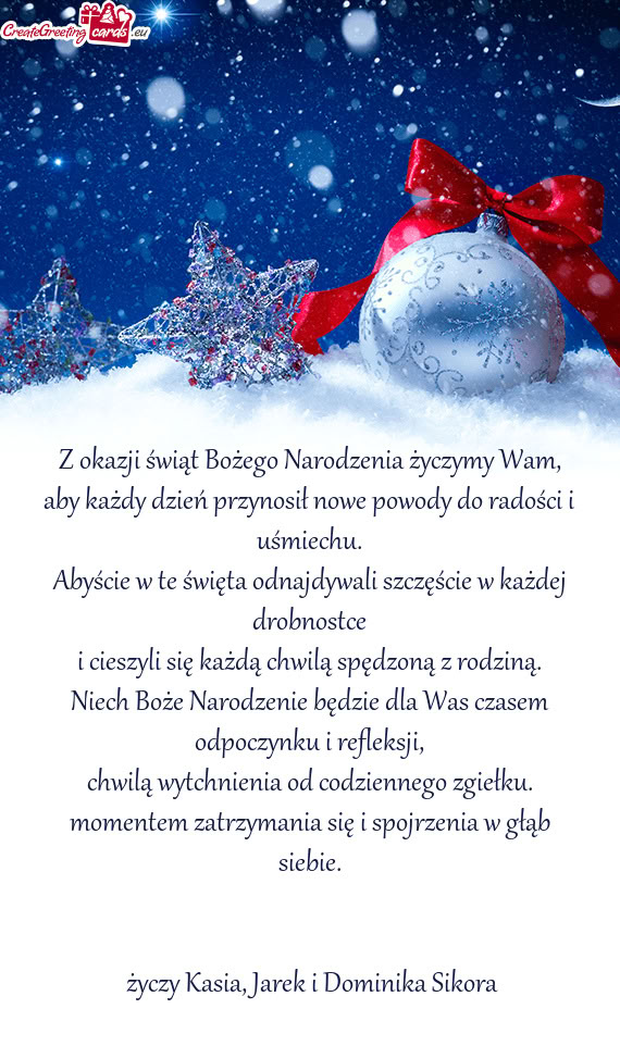 Abyście w te święta odnajdywali szczęście w każdej drobnostce