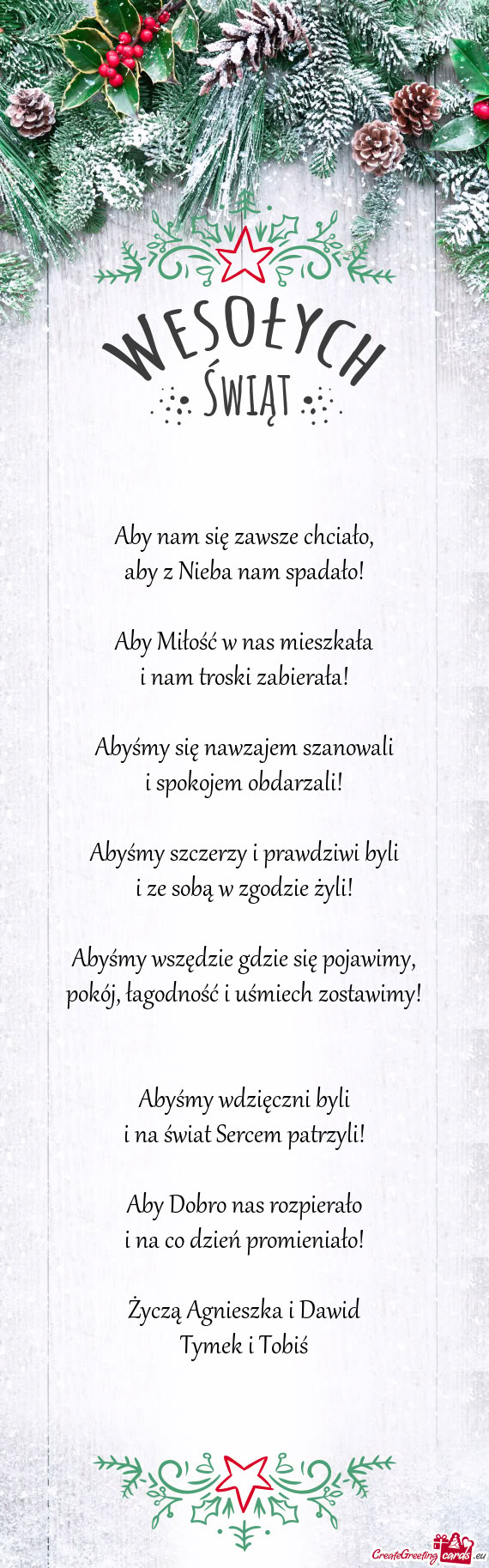 Abyśmy szczerzy i prawdziwi byli