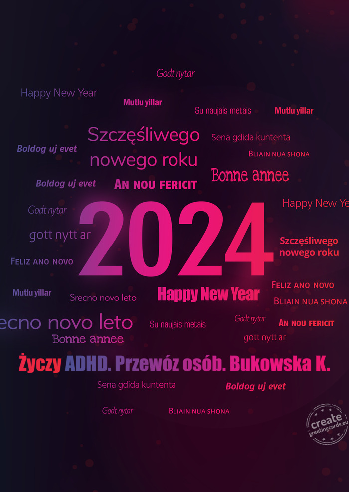 ADHD. Przewóz osób. Bukowska K.