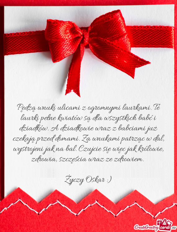 Adków. A dziadkowie wraz z babciami już czekają przed domami. Za wnukami patrząc w dal, wystroje