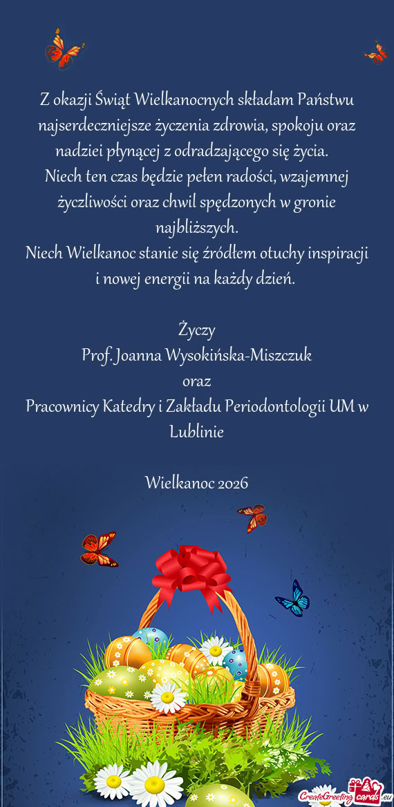 Adziei płynącej z odradzającego się życia