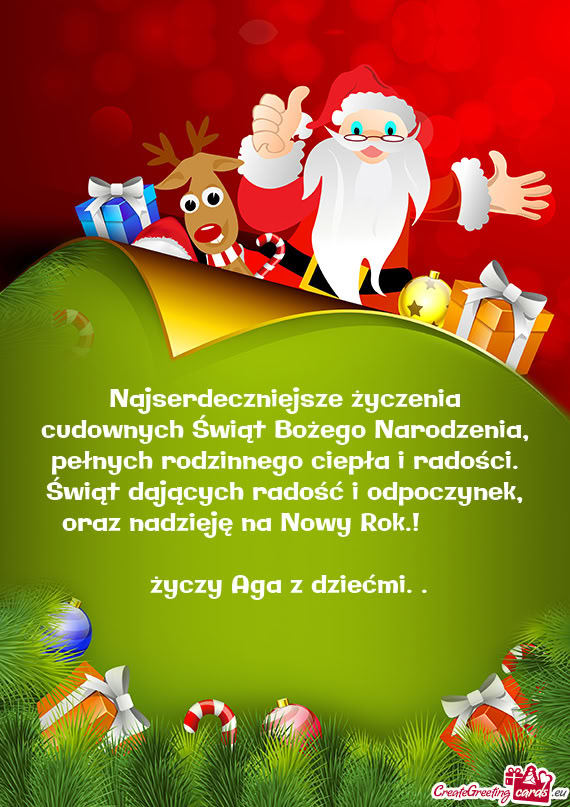 Aga z dziećmi.🎄