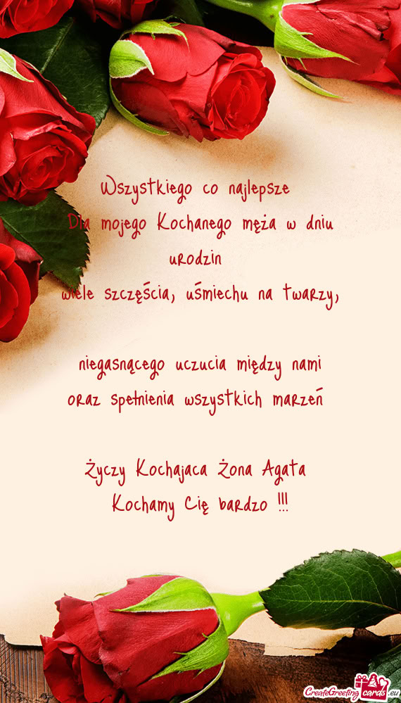 Agata Kochamy Cię bardzo