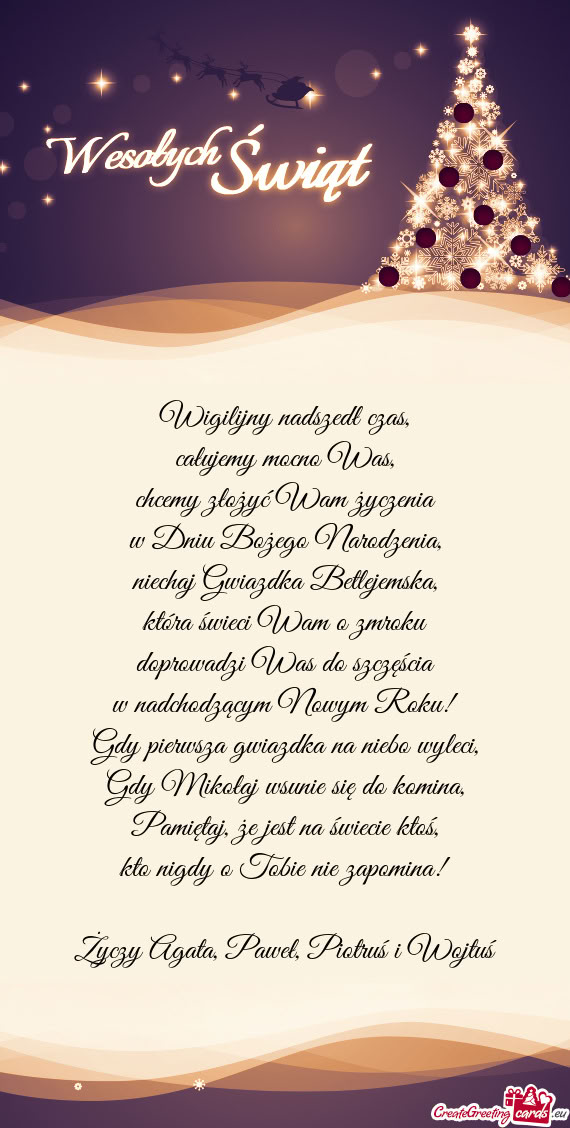 Agata, Paweł, Piotruś i Wojtuś