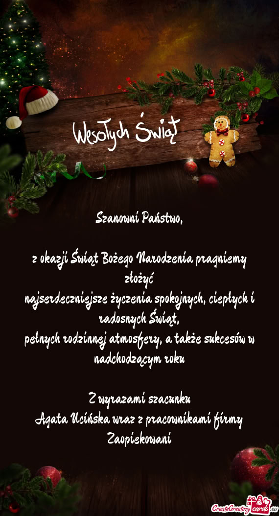 Agata Ucińska wraz z pracownikami firmy Zaopiekowani