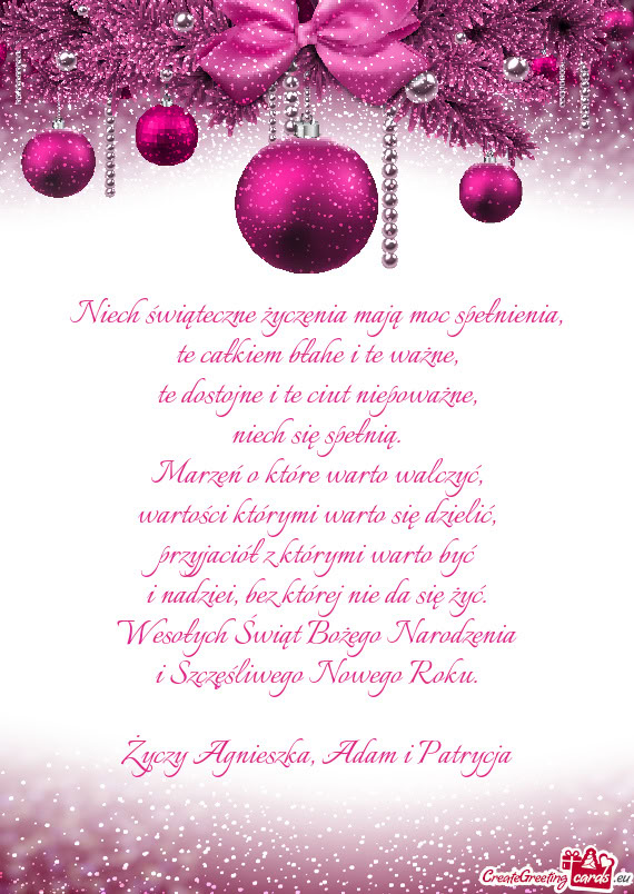 Agnieszka, Adam i Patrycja