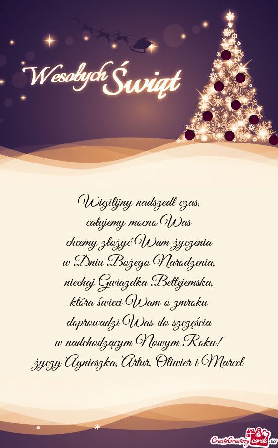 Agnieszka, Artur, Oliwier i Marcel