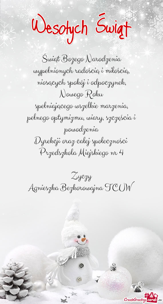 Agnieszka Bezkorowajna TCUW