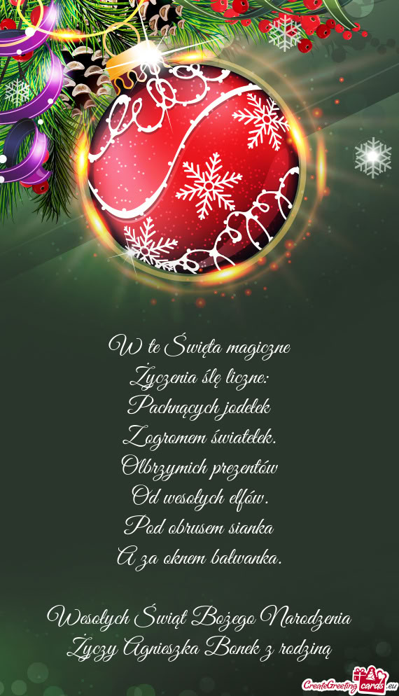 Agnieszka Bonek z rodziną