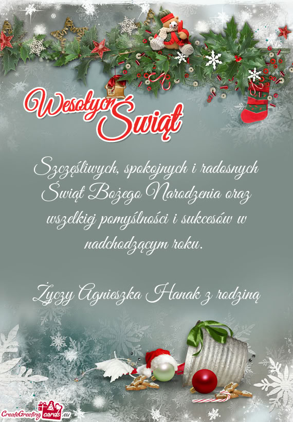 Agnieszka Hanak z rodziną