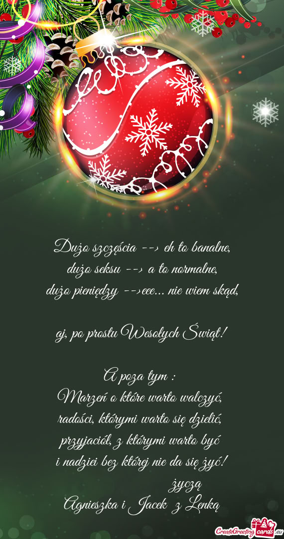 Agnieszka i Jacek z Lenką