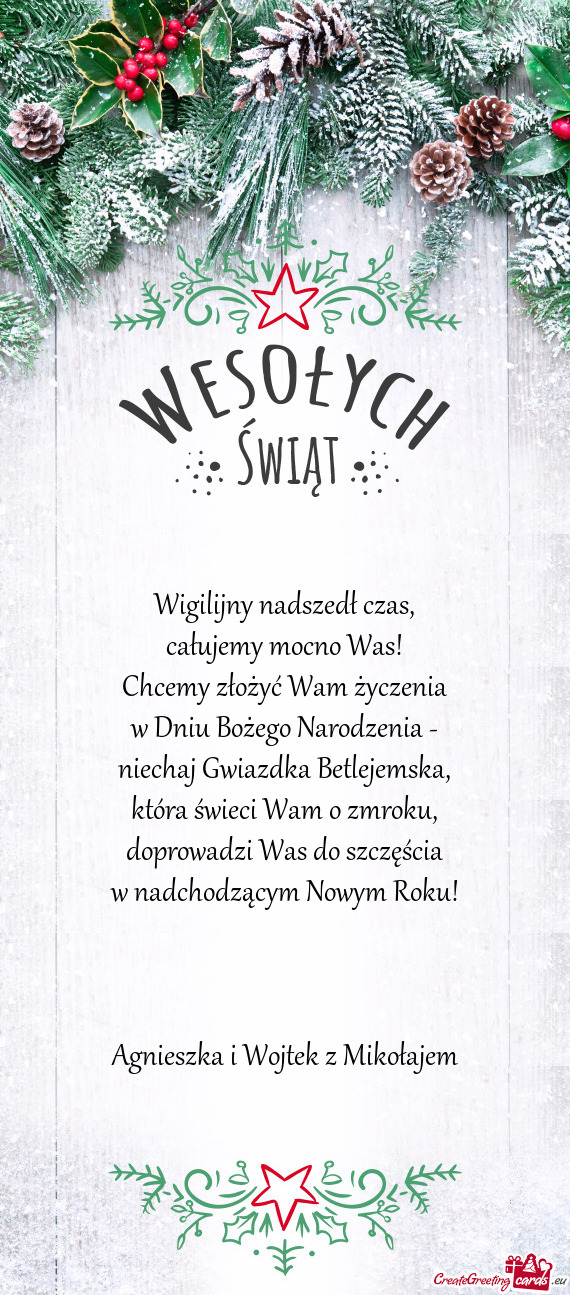 Agnieszka i Wojtek z Mikołajem