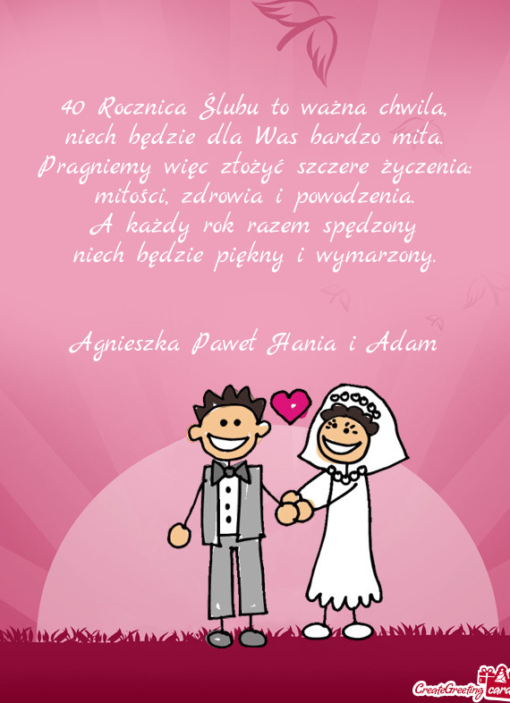 Agnieszka Paweł Hania i Adam