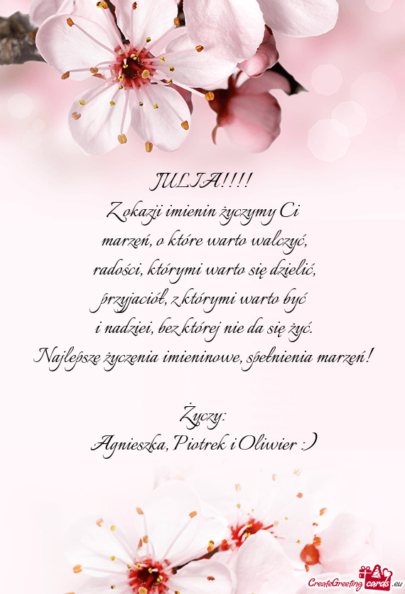 Agnieszka, Piotrek i Oliwier :)