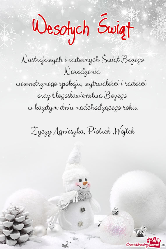 Agnieszka, Piotrek ,Wojtek