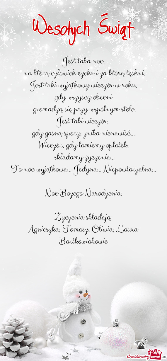 Agnieszka, Tomasz, Oliwia, Laura