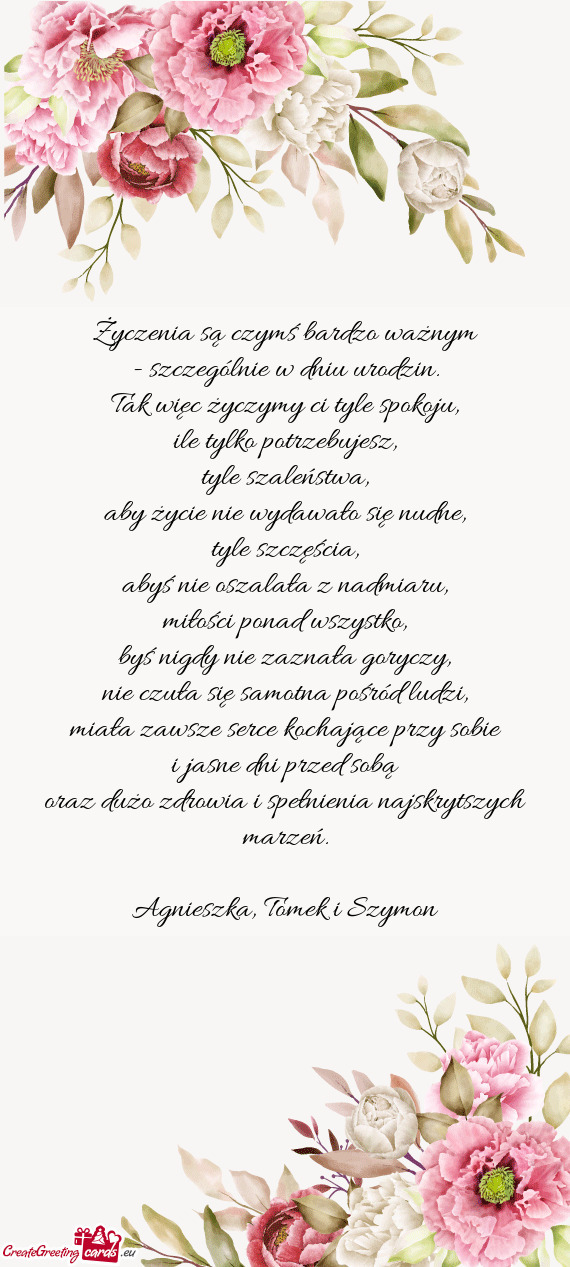 Agnieszka, Tomek i Szymon