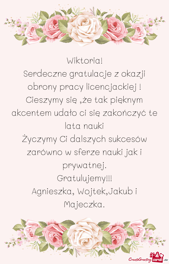 Agnieszka, Wojtek,Jakub i Majeczka