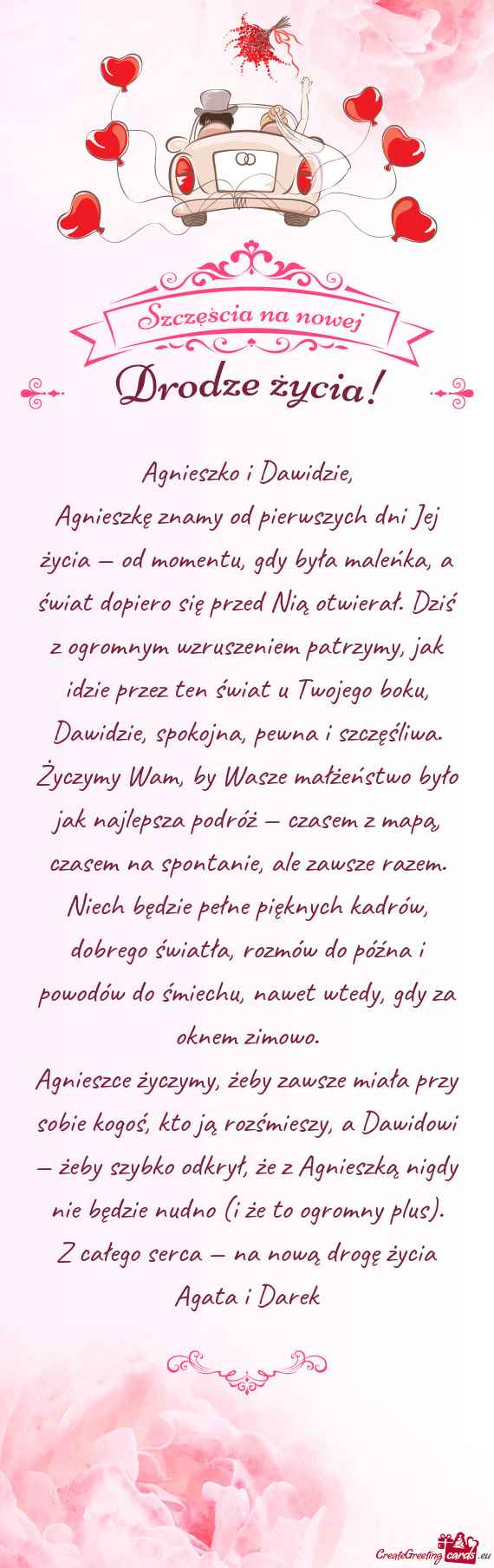 Agnieszko i Dawidzie