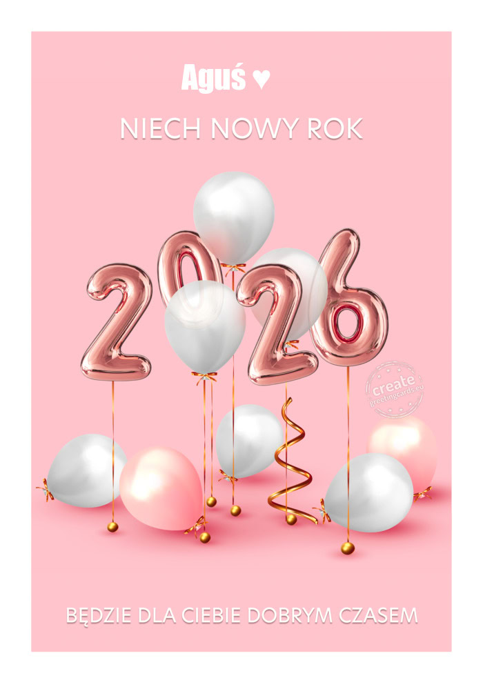 Aguś ♥️ niech nowy rok będzie dla Ciebie wspaniałym okresem