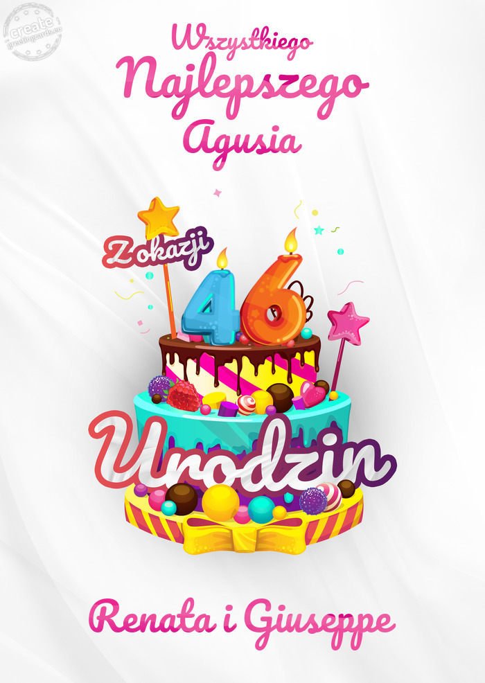 Agusia, Wszystkiego najlepszego z okazji 46 urodzin Renata i Giuseppe