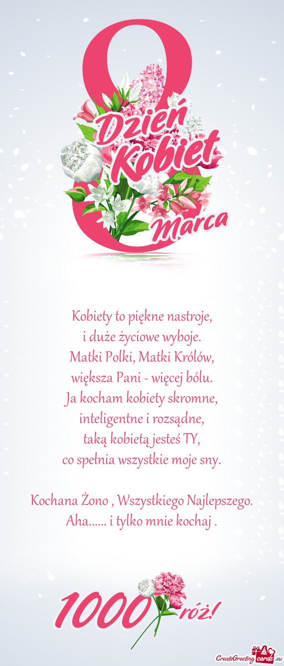 Aha...... i tylko mnie kochaj