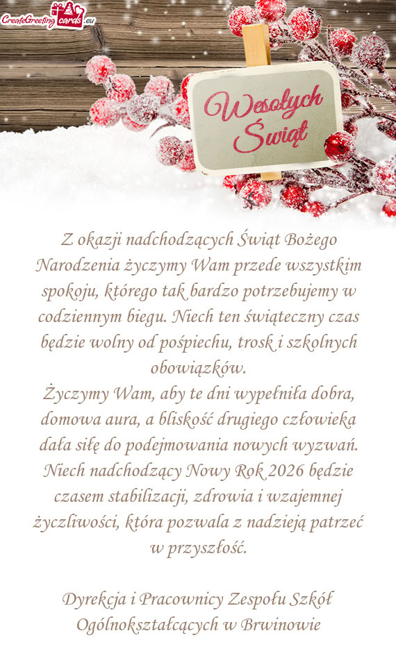 Ak bardzo potrzebujemy w codziennym biegu. Niech ten świąteczny czas będzie wolny od pośpiechu