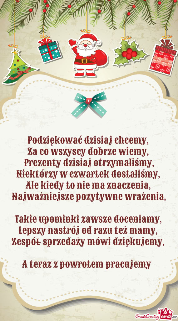 Ale kiedy to nie ma znaczenia