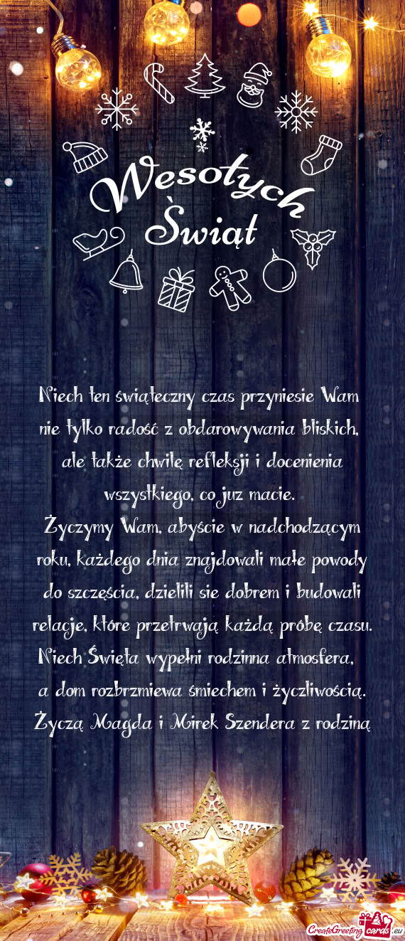 Ale także chwilę refleksji i docenienia wszystkiego, co juz macie